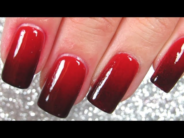 Nails of the week – black with red glitter French manicure | So Many Lovely  Things