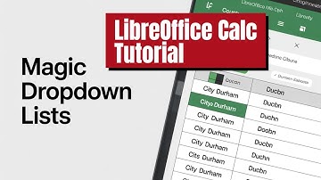 How to Make Magic Drop Down Lists in Calc!