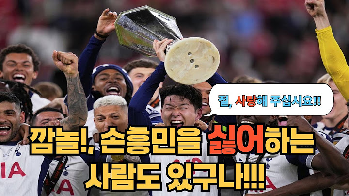 대한민국의 영웅 손흥민을 싫어하는 사람들도 있구나!!!; 손흥민 "한국인으로서 자랑스러워…꿈이 이뤄졌다".