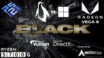 Black (PS2) - PCSX2 - Linux vs Windows - Ryzen 5700G + Vega 8 - 60FPS