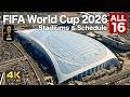 ワールドカップ2026全スタジアム＆全日程（全編4Kドローン）/ FIFA World Cup 2026 Stadiums & Full Match Schedule | 4K Aerial Tour