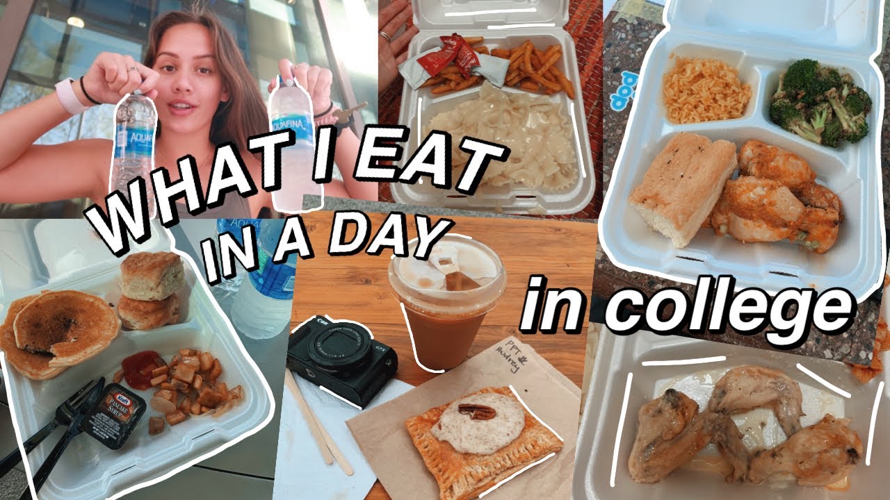 WHAT I EAT IN A DAY : college dining hall edition