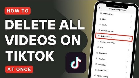 How to Delete All Your TikTok Videos at Once (2025 Official Update) | Delete all Videos From TikTok