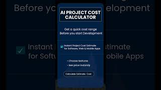 AI PROJECT COST CALCULATOR service,  #murmusoftwareinfotech #shortvideo #viral
