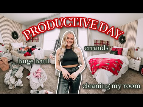 productive day in my life | cleaning, haul, errands