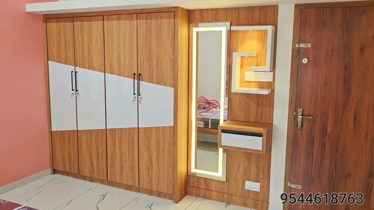 fab Design new work aluminum with pvc laminatted sheet.   molding work wood and white colour