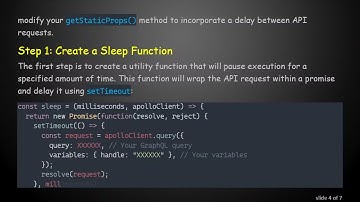 How to Solve Rate Limit Issues in Next.js When Using getStaticProps() on Vercel
