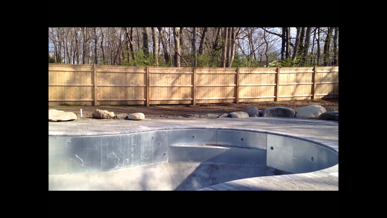 Inground Pool Danvers MA Pool and Paver Patio Tour YouTube