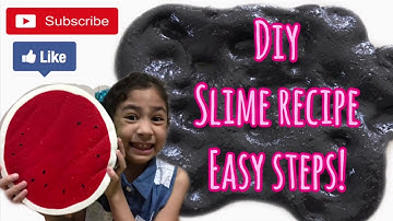 DIY HOMEMADE SLIME RECIPE that really works! NO BORAX NEEDED