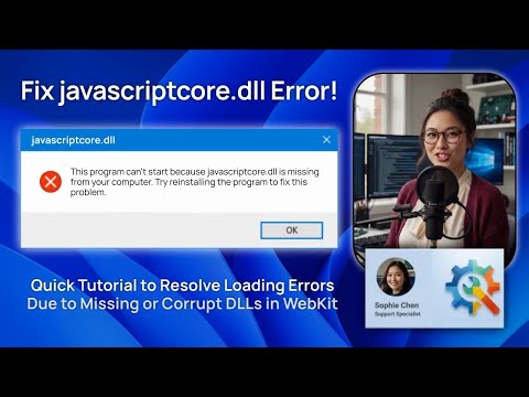 Fix javascriptcore.dll Error!