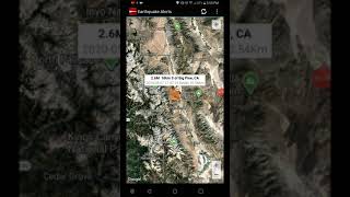 2.6 earthquake big pine, california 5-7-20