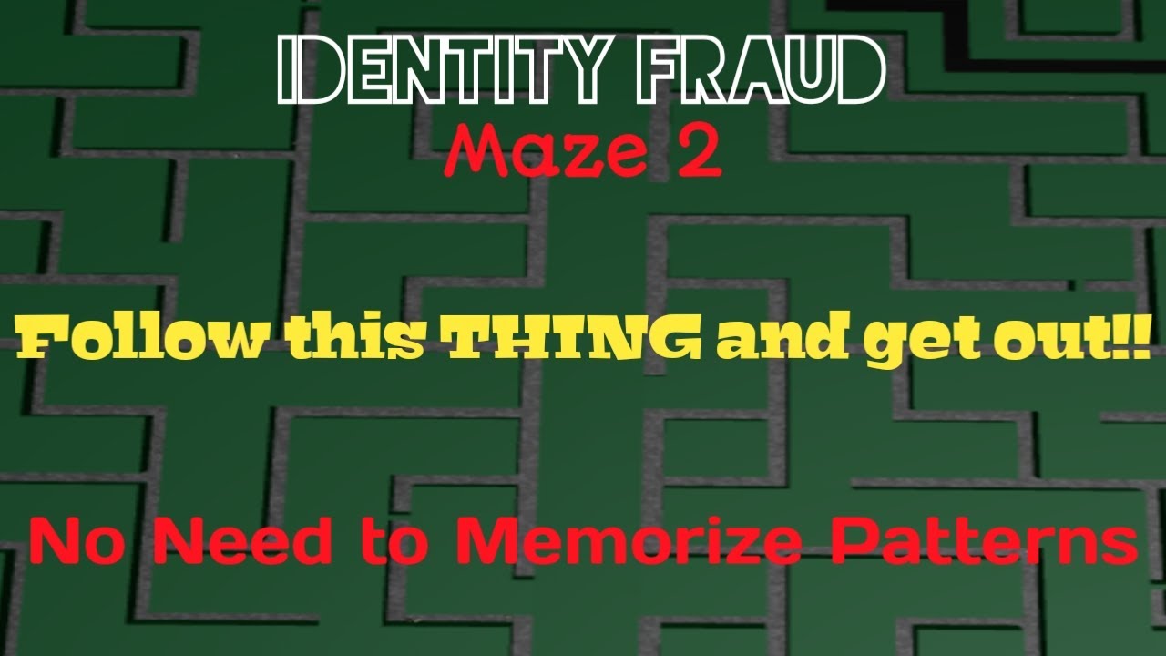 How To Solve Maze 2 Roblox Identity Fraud Tips And Tricks Revealed Full Walkthrough Youtube - morse code identity fraud roblox