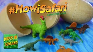 Safari Ltd Good Luck Minis &amp; Baby Dinosaur in Egg hatching 2016 #howisafari videos for kids