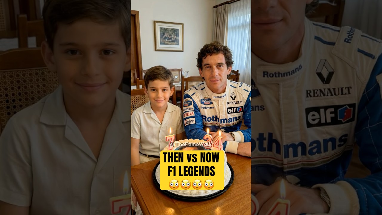 F1 Legends Then vs Now 🎂🏁 | Senna, Prost, Mansell & Icons of Formula 1
