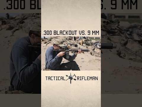 .300 blackout vs. 9 mm ballistic test. #300blackout #9mm #tacticalrifleman #shorts