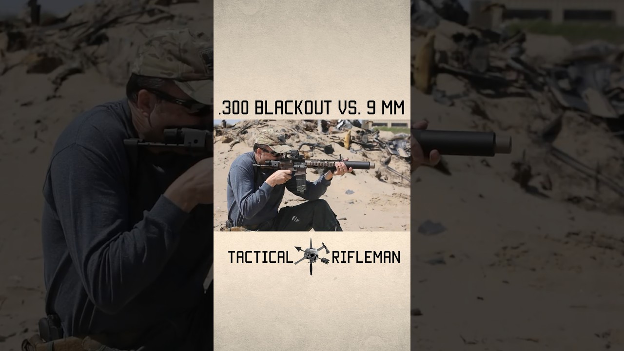 .300 blackout vs. 9 mm ballistic test. 