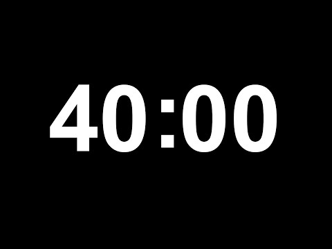 Video Đồng hồ đếm ngược 40 phút || 40 Minutes Countdown Timer - youtube