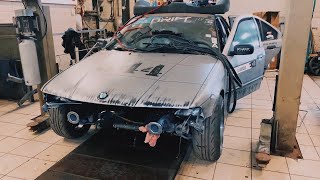 BMW E36 V8: установка SPARCO + покраска салона