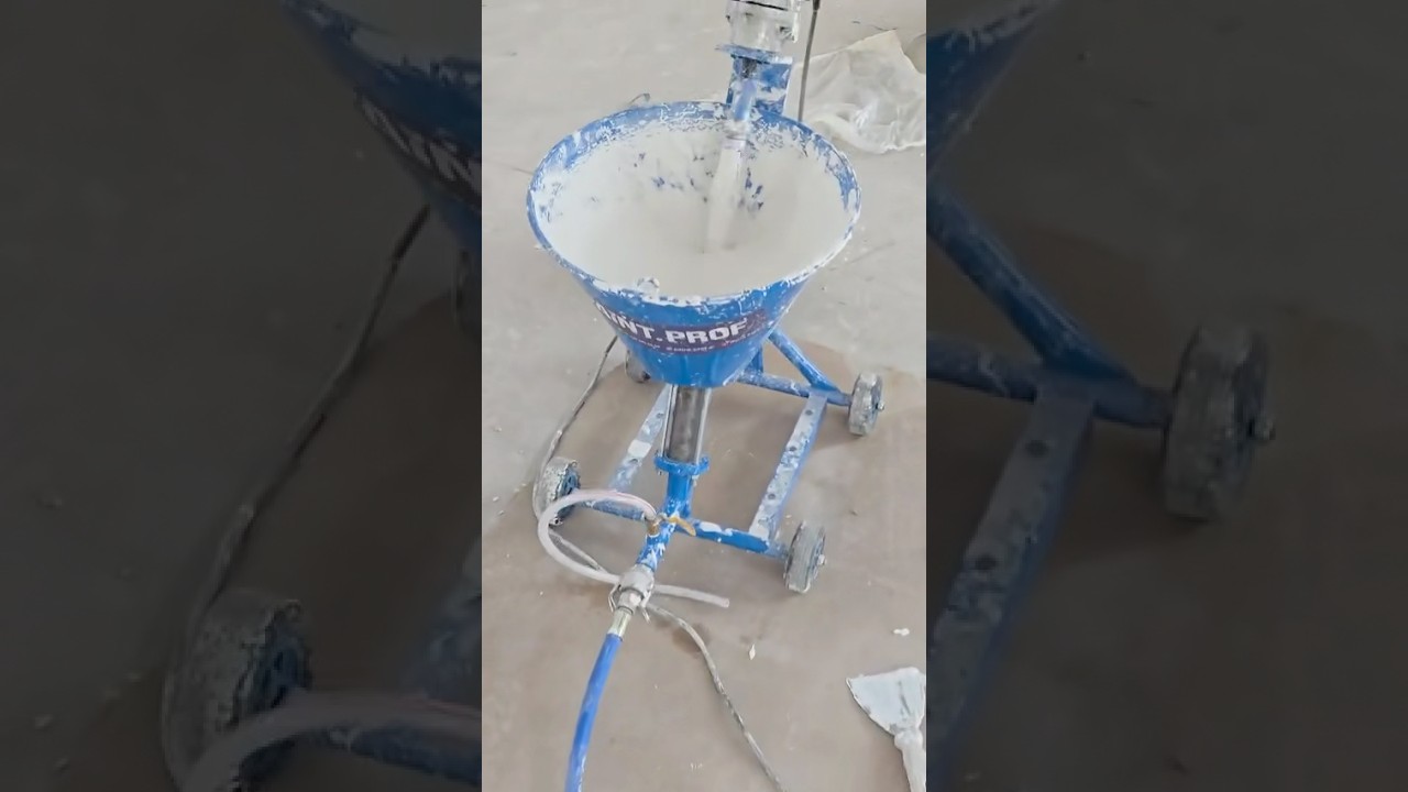 Шнековый безвоздушный шпаклевочный аппарат PAINT.PROF P90. Материал - Vetonit LP+