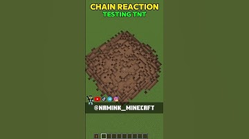 This TNT causes a MASSIVE CHAIN REACTION in Minecraft!