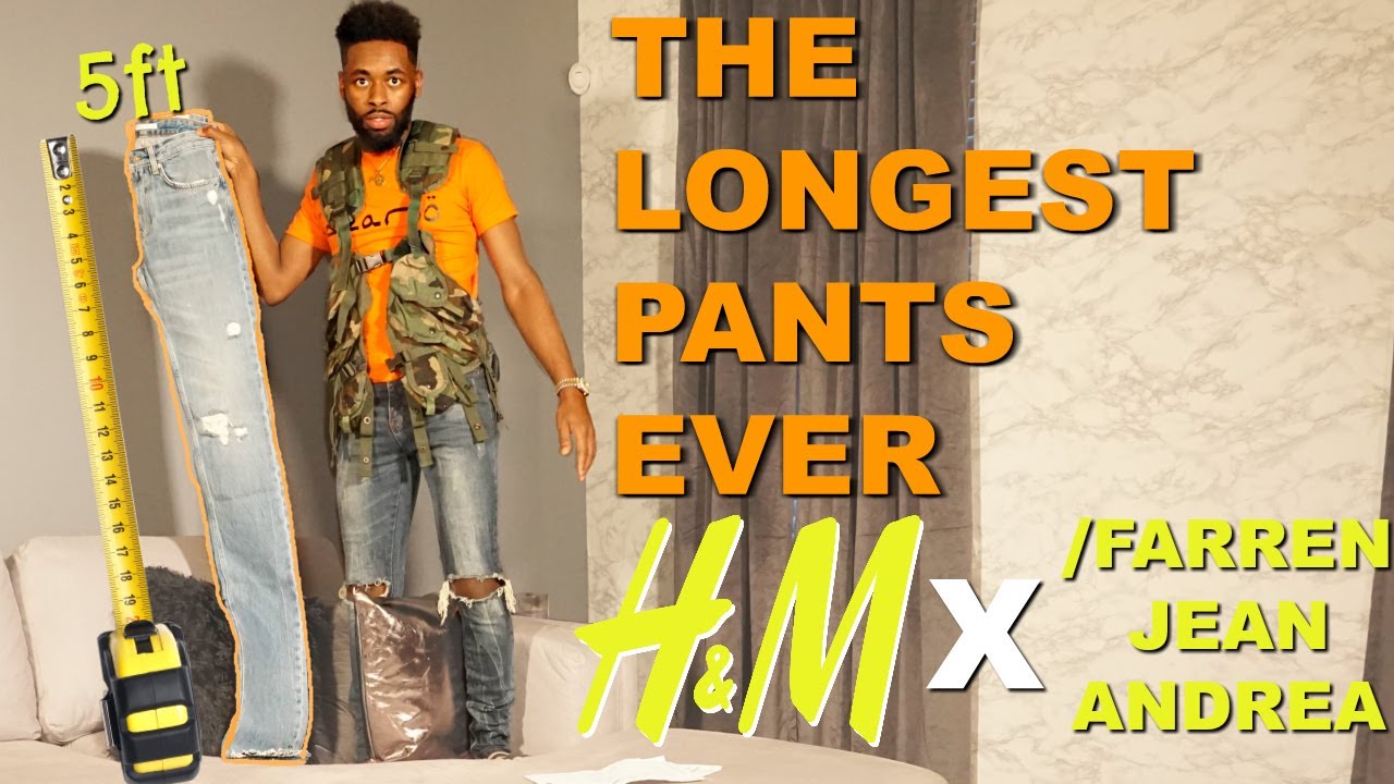 The Longest Jeans Ever ! H&M x Farren Jean Andrea Haul, Review, & Try on