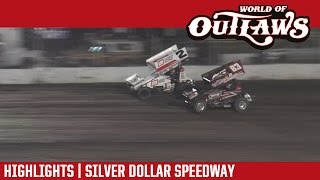 World of Outlaws Craftsman Sprint Cars Silver Dollar Speedway Highlights