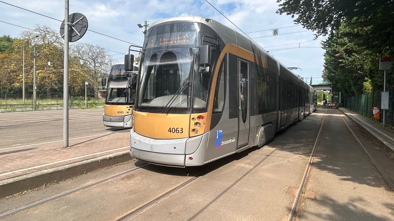Trajet complet de la ligne de tram 3 dans un tram t4000 bombardier (Churchill - Esplanade)