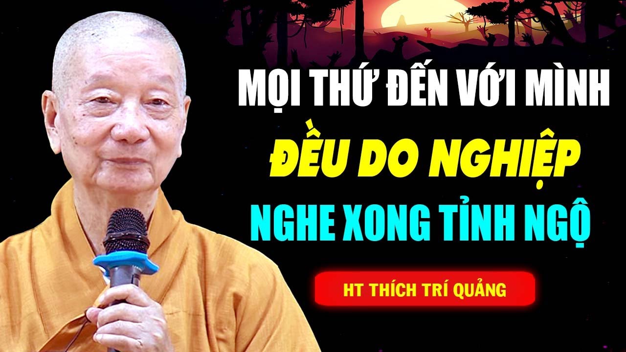 MỌI THỨ ĐẾN VỚI MÌNH ĐỀU LÀ DO NGHIỆP NGHE XONG LIỀN TỈNH NGỘ |  HT  Thích Trí Quảng