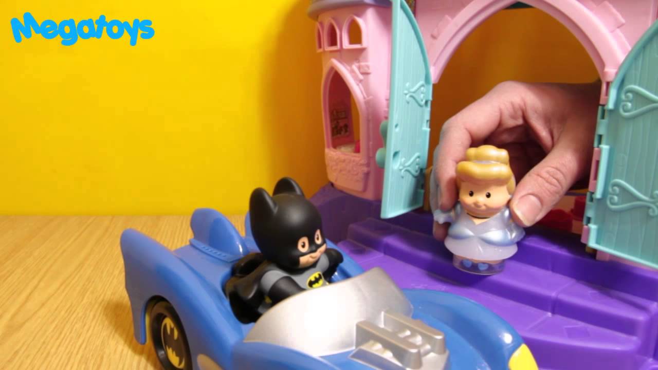 Batman and Cinderella go on a date or is it Batgirl disney princess dc superfriends little people