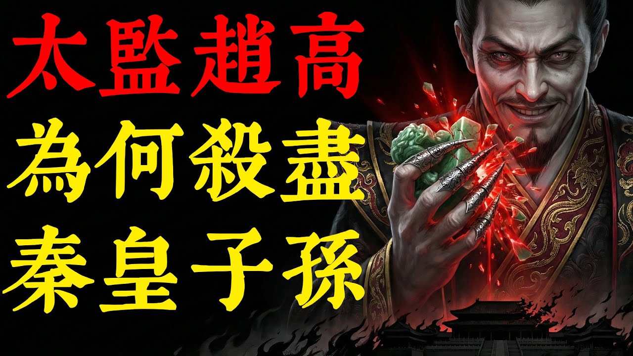 趙高殺盡秦皇子孫？從「隱宮」賤籍到毀滅大秦，揭開這位狠角色最陰暗的權力遊戲！  #趙高 #秦始皇 #野史 #歷史故事 #權謀