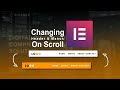 Changing headers on scroll with elementor sticky headers  sticky header effect  elementor pro