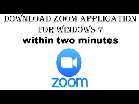 How to download zoom application in windows 7(pc) in just 2 minutes