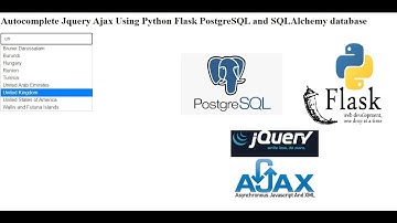 Autocomplete Jquery Ajax Using Python Flask PostgreSQL and SQLAlchemy database