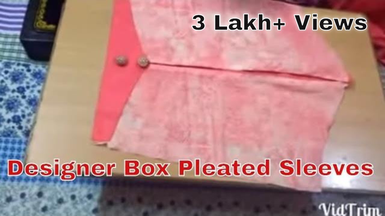 Designer Box Pleated Sleeves ( Baju) for Kurti in Hindi by Sara Art And