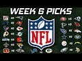 NFL Live predicts winners for Week 6 of the 2019 NFL ...