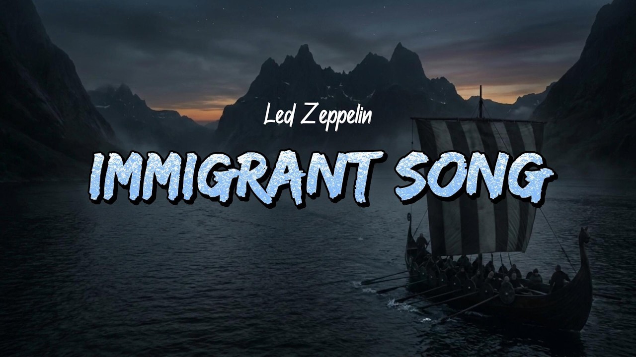 Led Zeppelin - Immigrant Song (Lyrics) - YouTube
