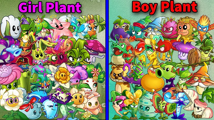 All Plants Team GIRL Vs BOY - Who Will Win? - PvZ 2 Team Plant vs Team Plant