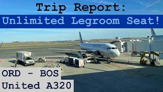 Trip Report: Amazing Economy Plus Seat! | United A320 | Chicago - Boston | ORD - BOS