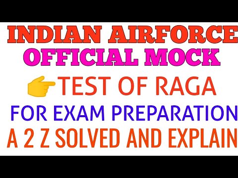RAGA Solved Official Mock Test || CASB WEBSITE || AIRFORCE Intake- 01/2020