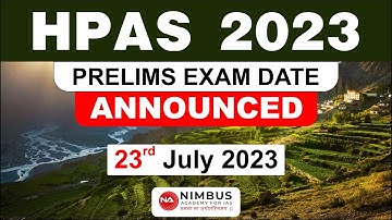 HPAS Prelims 2023 | Exam Date Announced | Strategy to prepare for HPAS Prelims | HAS Prelims 2023