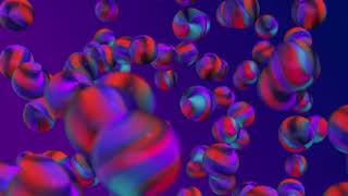 animation of colorful 3d sphere floating background free video screenshot 2