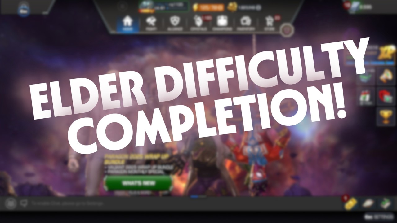 COMPLETING ELDER DIFFICULTY - MCOC