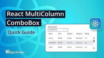 React MultiColumn ComboBox: The Ultimate Feature Walkthrough