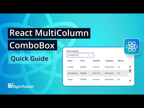 React MultiColumn ComboBox: The Ultimate Feature Walkthrough