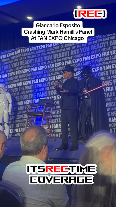 Giancarlo Esposito Crashing Mark Hamill’s Panel at FAN EXPO Chicago #Shorts