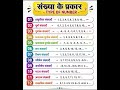 संख्या के प्रकार | Type of Number in Hindi 🔥📘#mathematics #study #mathstricks #youtube #shortvideo