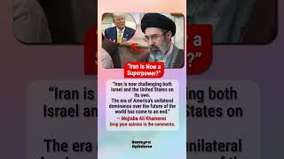 The End of U.S. Unipolar Power? Iran’s Big Claim  #trendingnow