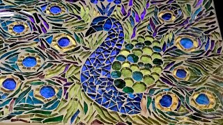 Peacock mosaic wall art screenshot 3