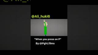 When you press on “P” with Baldi’s basics (melon sandbox/ Baldi’s basic) (NOT REAL)