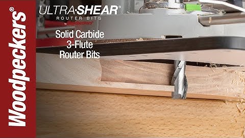 Ultra-Shear Solid Carbide Spiral Router Bits | Woodpeckers Woodworking Tools